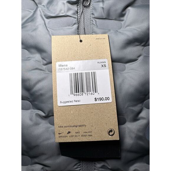 Nike Therma-FIT ADV Repel AeroLoft Men's Down Running Vest FB7542-084 NWT XSMALL - Picture 6 of 6